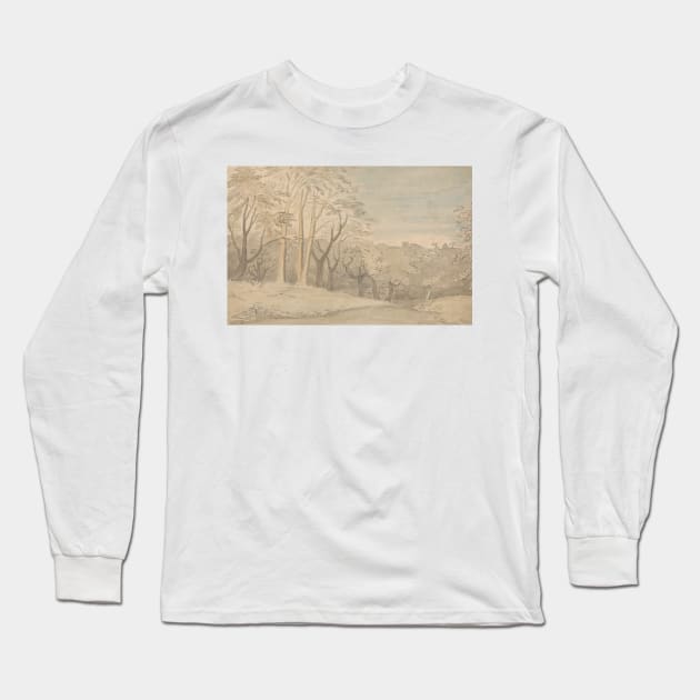 A Woody Landscape by William Blake Long Sleeve T-Shirt by Classic Art Stall